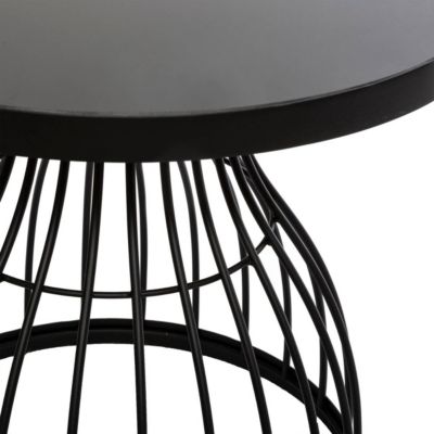 Table d'appoint Kushi - métal & verre D55 cm - Atmosphera