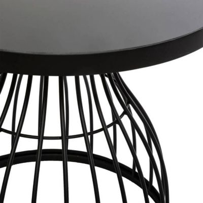 Table d'appoint Kushi - métal & verre D55 cm - Atmosphera
