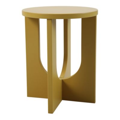 Table d'appoint Kysdajore 50 x 40 cm moutarde en.casa