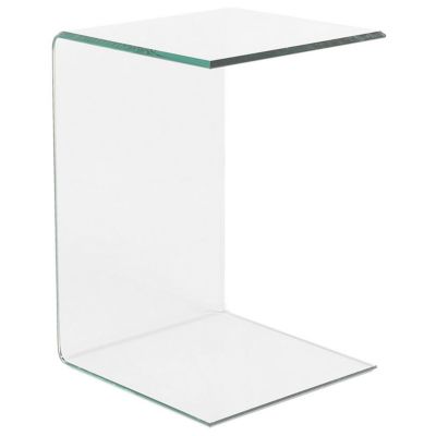 Table d'appoint LOURDES Verre de sécurité Transparent