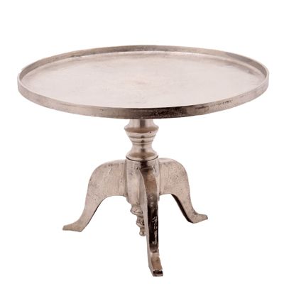 Table d'appoint Mirella aluminium 65x44cm