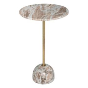 Table d'appoint "Nema" - marbre et métal - Atmosphera