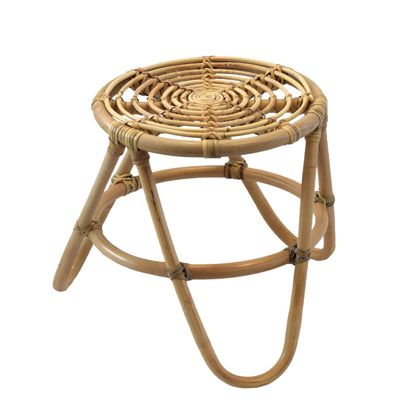 Table D'appoint Ninon En Rotin Naturel - 40x40x40cm