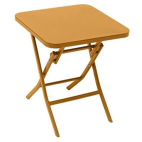 Table d'appoint pliante 40x40 Greensboro ocre Hespéride - Ocre