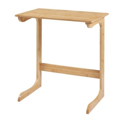 Table d'appoint pour ordinateur portable Hægebostad bambou 65 x 60 x 40 cm naturel en.casa