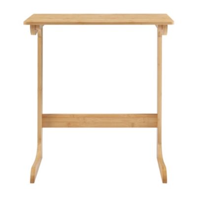 Table d'appoint pour ordinateur portable Hægebostad bambou 65 x 60 x 40 cm naturel en.casa