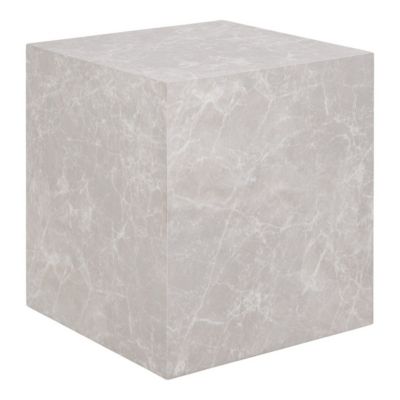 Table d'Appoint Prague, Gris, MDF, 40x40x45 cm, Seven Design
