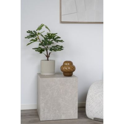 Table d'Appoint Prague, Gris, MDF, 40x40x45 cm, Seven Design