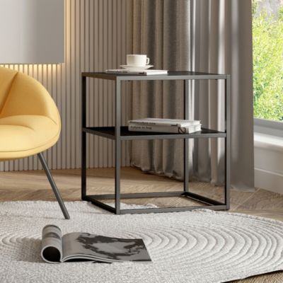 Table d'appoint Raahe 50,5 x 45 x 40 cm noir en.casa