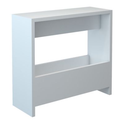 Table d'appoint Roedovre avec porte-revues 60 x 55 x 20 cm blanc en.casa
