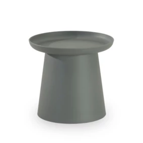Table d'appoint ronde en polypropylène 50cm diam gris - Murano