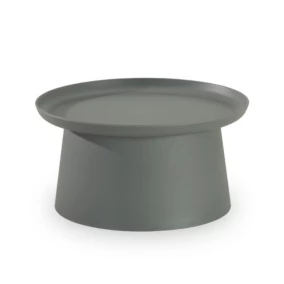 Table d'appoint ronde en polypropylène 70cm gris diam - Murano