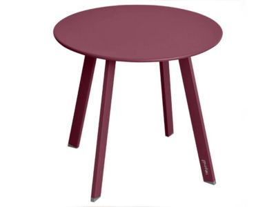 Table d'appoint ronde Saona Bordeaux - 50 cm