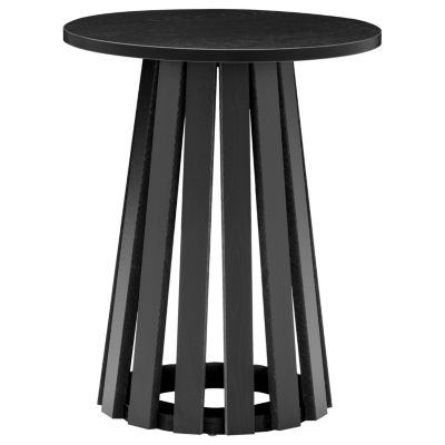 Table d'appoint ronde style scandinave noire LIV - Happy Garden