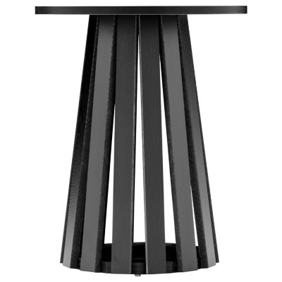 Table d'appoint ronde style scandinave noire LIV - Happy Garden