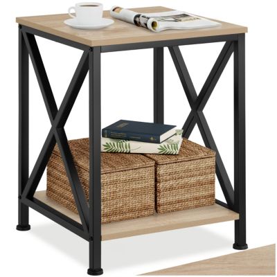Table d'appoint style industriel en Bois et Acier