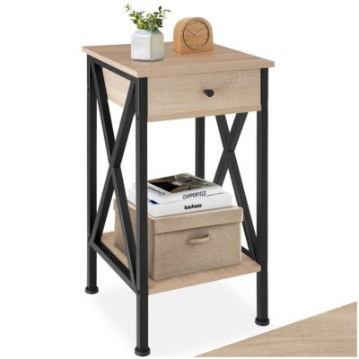 Table d'appoint style industriel en Bois et Acier