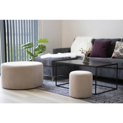 Table d'Appoint Vita, Noir, Métal, 60x90x45 cm, Seven Design