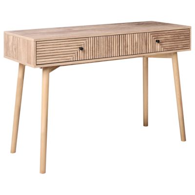 Table d'entrée méditerranéen enbois d'ingénierie marron RONGE