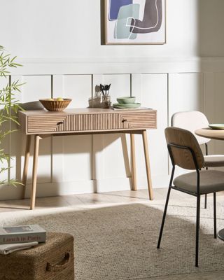 Table d'entrée méditerranéen enbois d'ingénierie marron RONGE