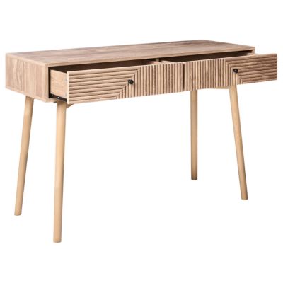 Table d'entrée méditerranéen enbois d'ingénierie marron RONGE