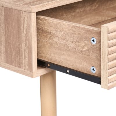 Table d'entrée méditerranéen enbois d'ingénierie marron RONGE