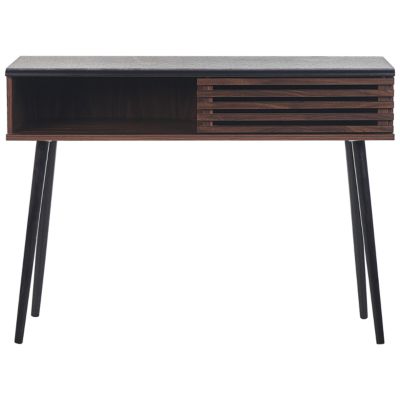 Table d'entrée rustique enbois d'ingénierie marron PERTH