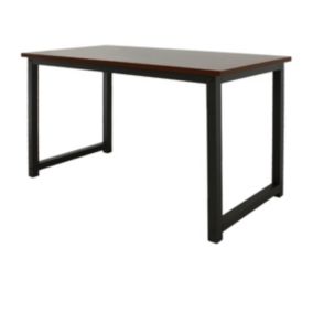 Table d'ordinateur bureau de travail noir MDF metal