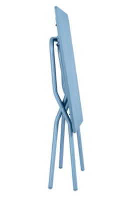 Table de balcon pliante Balcony en acier coloris bleu ciel L.64 x l.70 x H.73 cm