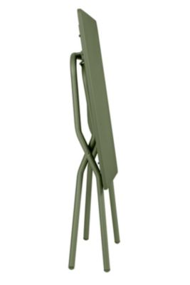 Table de balcon pliante Balcony en acier coloris vert moss L.64 x l.70 x H.73 cm