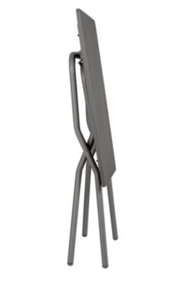 Table de balcon pliante Lafuma Balcony en acier gris titane L.64 x l.70 x H.73 cm