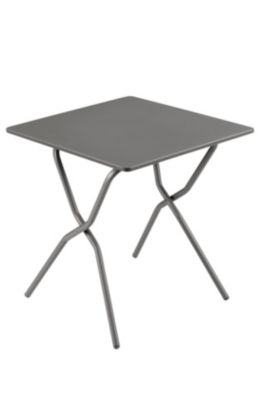 Table de balcon pliante Lafuma Balcony en acier gris titane L.64 x l.70 x H.73 cm