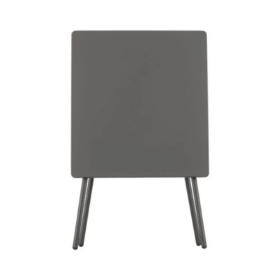 Table de balcon pliante Lafuma Balcony en acier gris titane L.64 x l.70 x H.73 cm