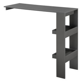 Table de Bar Bromölla 120 x 45 x 106 cm Gris Foncé en.casa