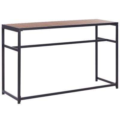 Table de bar de jardin AVETRANA 150 cm 50 cm Noir