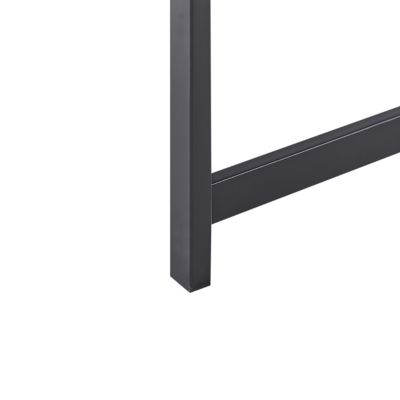 Table de bar de jardin AVETRANA 150 cm 50 cm Noir