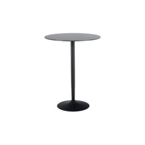 Table de bar ronde en céramique et pied tulipe en métal L80 - MARSA