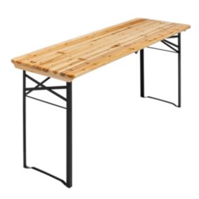 Table de brasserie pliante en bois 180 cm