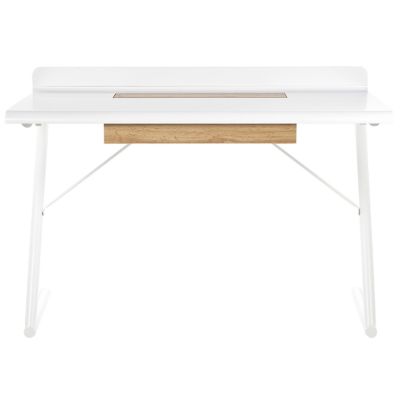 Table de bureau FOCUS 120 cm 60 cm avec tiroirs Blanc