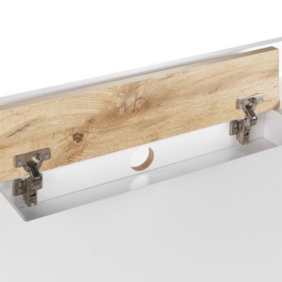 Table de bureau FOCUS 120 cm 60 cm avec tiroirs Blanc