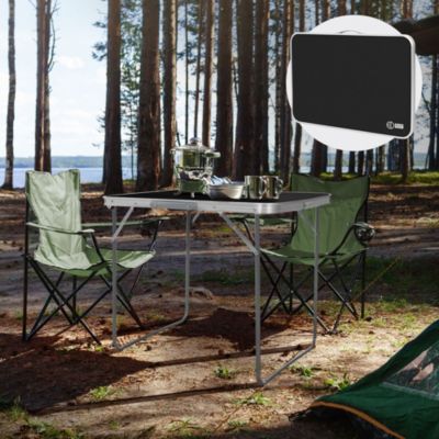 Table pliante - YRHOME - Aluminium - Réglable en hauteur - Argent - Multi-usages - Sport