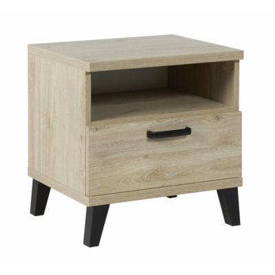 Table de chevet DANAE  1 tiroir et 1 niche  Chene clair  Chambre bébé et enfant