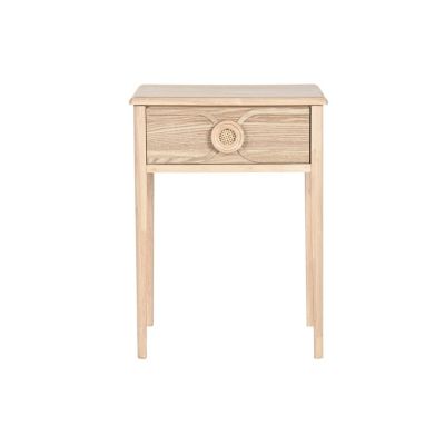 Table de chevet en bois de sapin, MDF, 48 x 35 x 65 cm, naturel | Castorama