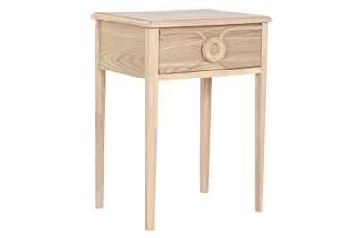 Table de chevet en bois de sapin, MDF, 48 x 35 x 65 cm, naturel | Castorama