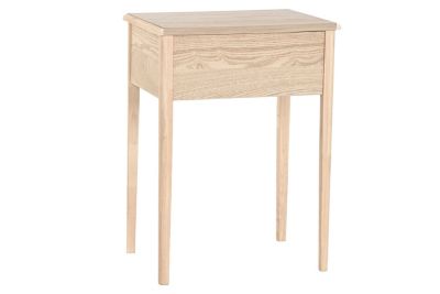 Table de chevet en bois de sapin, MDF, 48 x 35 x 65 cm, naturel | Castorama
