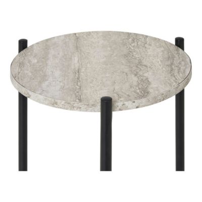 Table de Chevet Leuven, Beige, MDF, 27x27x46 cm, Seven Design