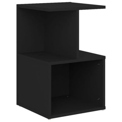 Table de chevet noir 35x35x55 cm bois ingénierie vidaXL