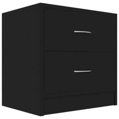 Table de chevet Noir 40x30x40 cm Bois d'ingénierie vidaXL