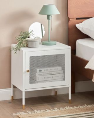 Table de chevet OSSETT Métal Blanc