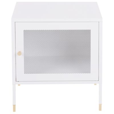Table de chevet OSSETT Métal Blanc